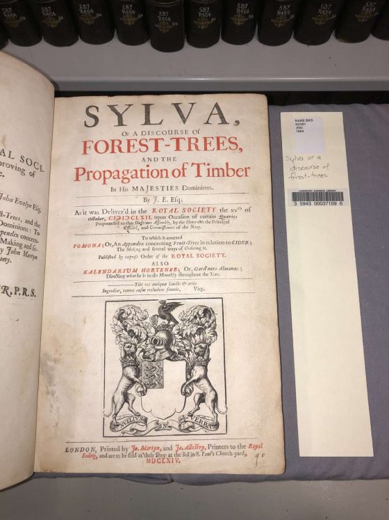 Title page of Sylva