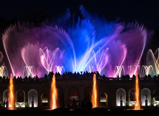 Main Fountain Garden at night