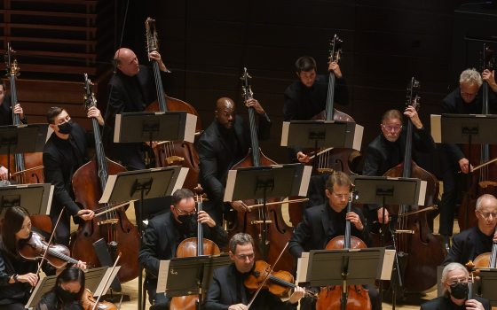 Musicians on stage