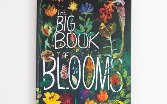 The front cover of The Big Book of Blooms book.
