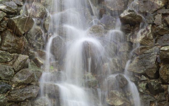 Long exposure capture of Pierce's Woods Waterfall 