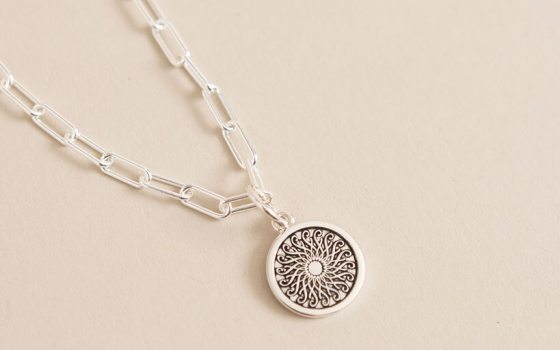 Longwood Rosette Charm