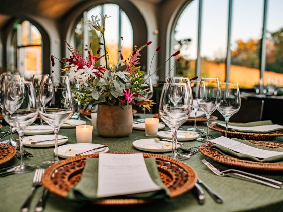 Fountain Room - with dining set up