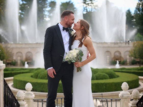 wedding image at Longwood Gardens
