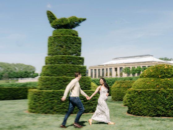 maternity photography at Longwood Gardens