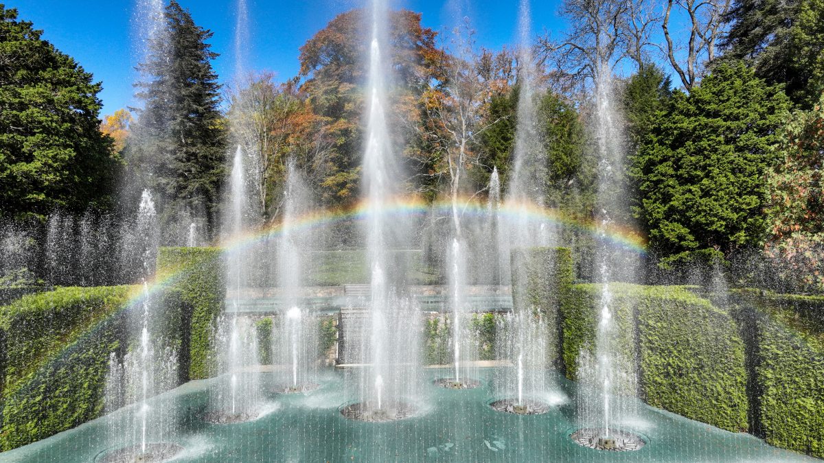 Open Air Theatre Fountain Shows Longwood Gardens