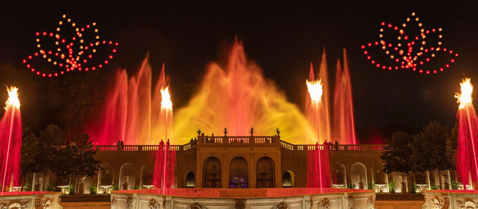 Drones & Fountains Shows Longwood Gardens