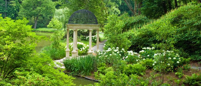 summer image of love temple alongside the water