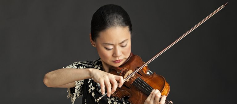 Adult playing the violin