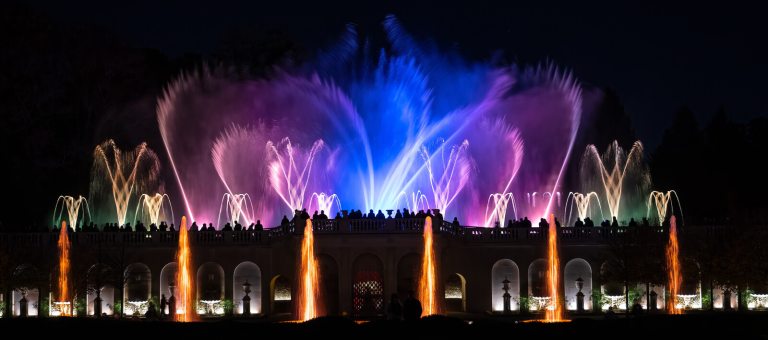 Main Fountain Garden at night