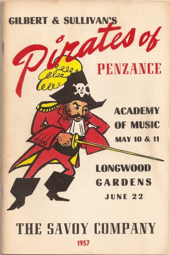 Performance program with a pirate on it