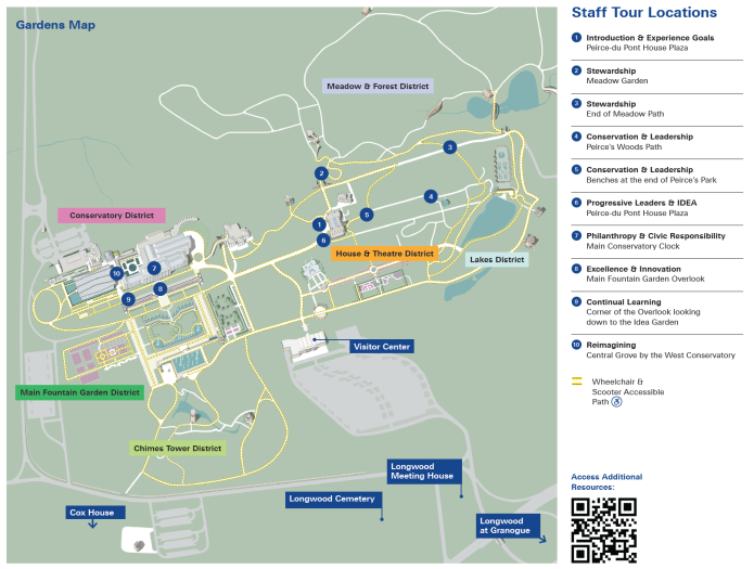 map of the gardens