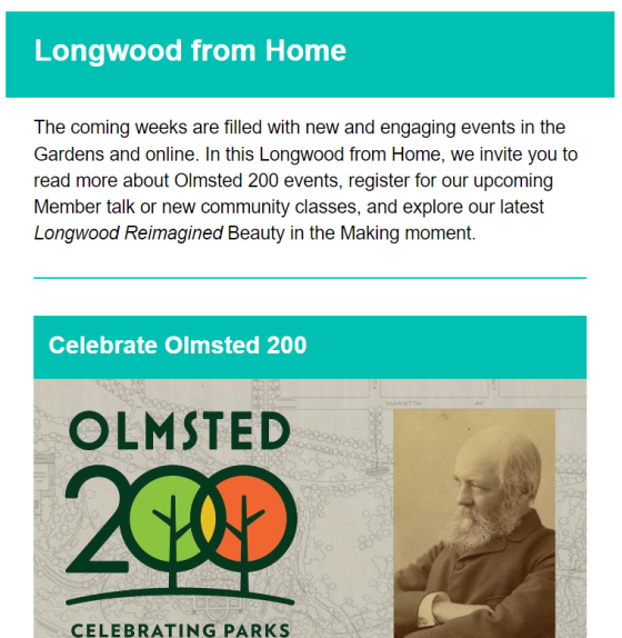 screenshot of the september Member eNews