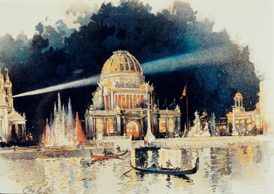 painting of the World's Columbian Exposition from a book published in 1893