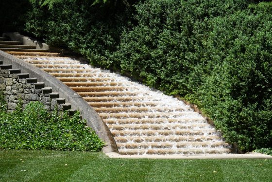 water tumbling down a waterfall 