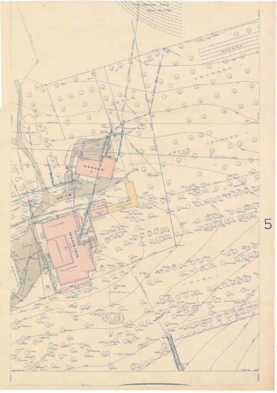topographical map of Longwood, dated 1916