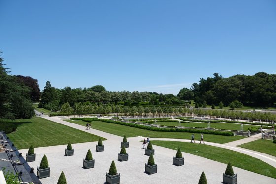 overlooking the Main Fountain Garden at Longwood Gardens